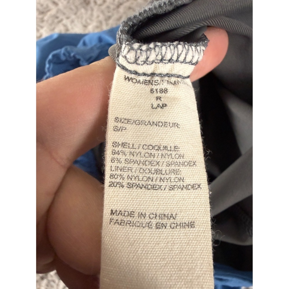 Woolrich Size S Minimalist Athleisure Mini Skort Blue Zip Casual - Picture 7 of 9